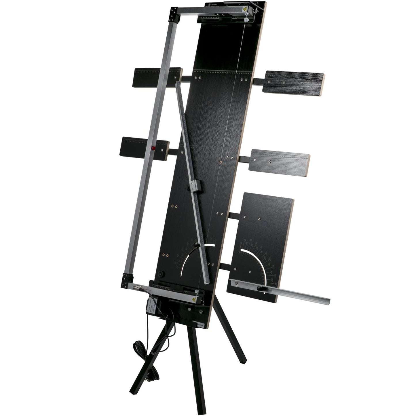 Styroporschneidemaschine, max. 42 cm Schnittstärke, max. 115 cm Schnittlänge, Heißdraht-Schaumstoffschneider, 0–90°-Schneidewinkel, sechs Heizdrähte mit Ständer, seitliche Schneidplatte, Pearl Cott