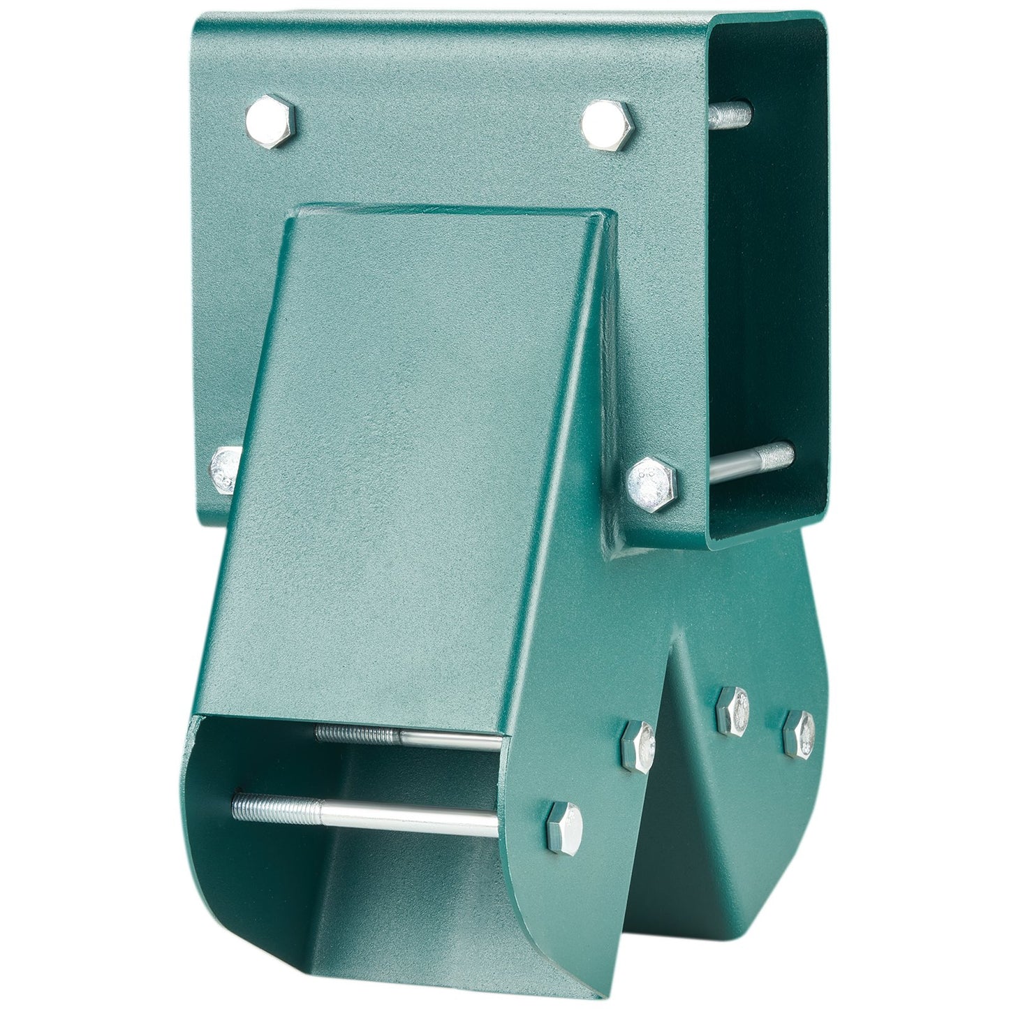 A-Frame Middle Swing Brackets, Heavy Duty Carbon Steel Swing Set Hardware with Mounting Hardware, DIY Swing Set Bracket Swing Set Kit for 2 (101.6x101.6mm) Legs & 1 (101.6x152.4mm) Beam, Green