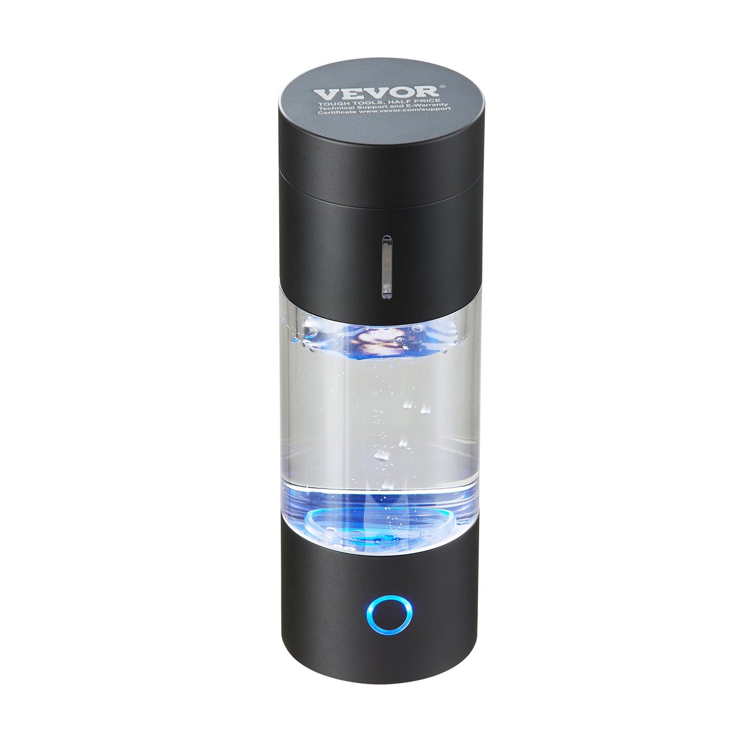 Hydrogen Water Bottle Generator, 230 ml/ 229.6 g Capacity Portable Hydrogen Water Maker, SPE Technology Hydrogen Rich Water Ionizer Machine with Nasal Inhalation Tube and Self-Cleaning