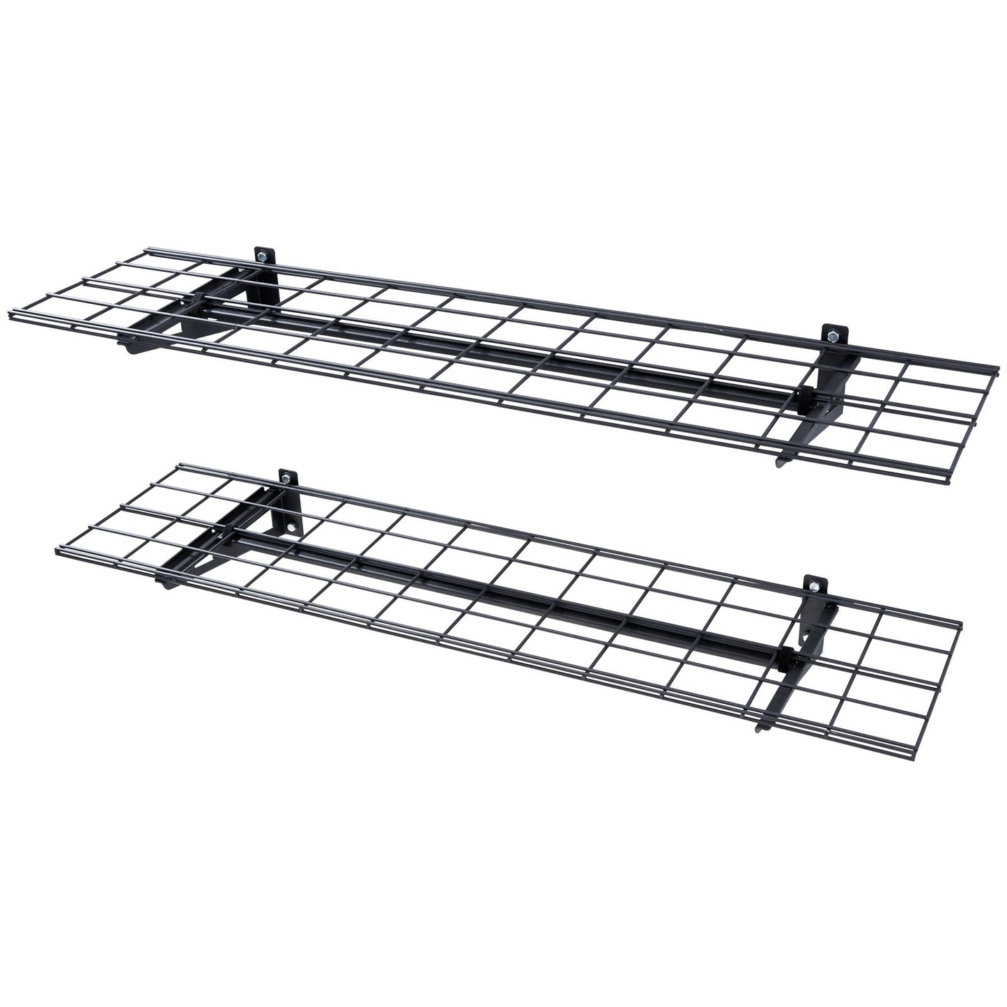Garage Storage Shelving, 2 Pack, 4 x 1 ft Heavy Duty Garage Shelves Wall Mounted, 400 lbs Load Capacity(Total) Garage Storage Rack Floating Shelves, Suitable for Shop, Shed, Garage Storage
