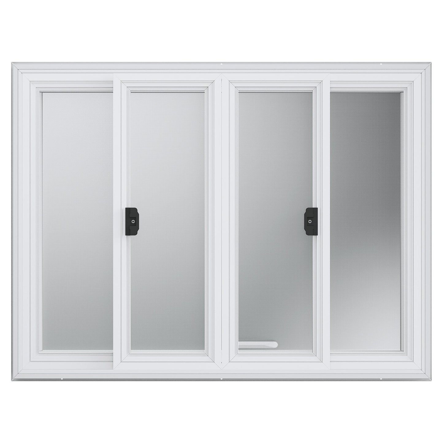 Concession Window for Food Truck, 48"x36" Aluminum Alloy Service Window, Up to 85 Degrees Serving Window with 4 Sliding Windows & Awning Door & Drag Hook, for Food Truck Concession Trailer