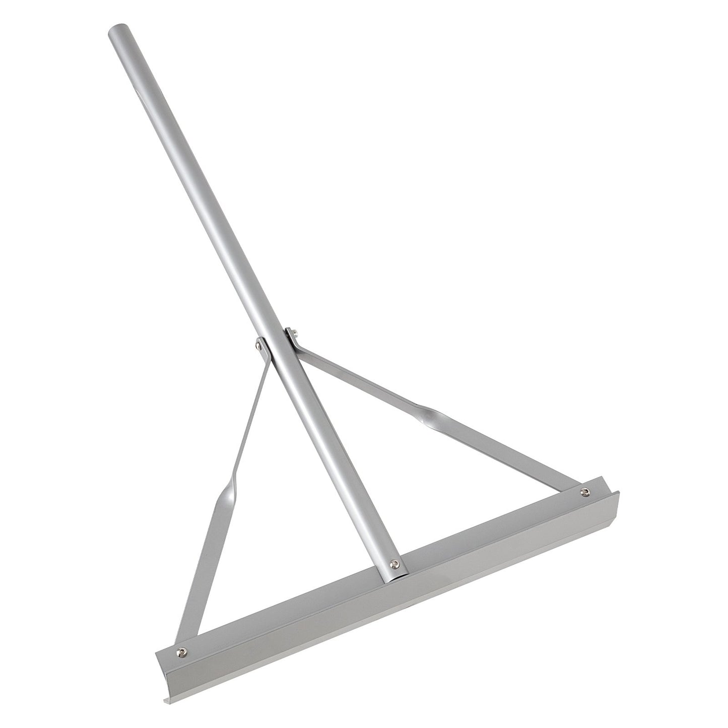 Landschaftsrechen, 1510 mm Stiel, 508 mm breiter Kopf, große, robuste Aluminium-Wasserwaage, Asphaltrechen zum Nivellieren von Asphalt und Gelände, Betonarbeiten, Sandglättung, ohne Zinken