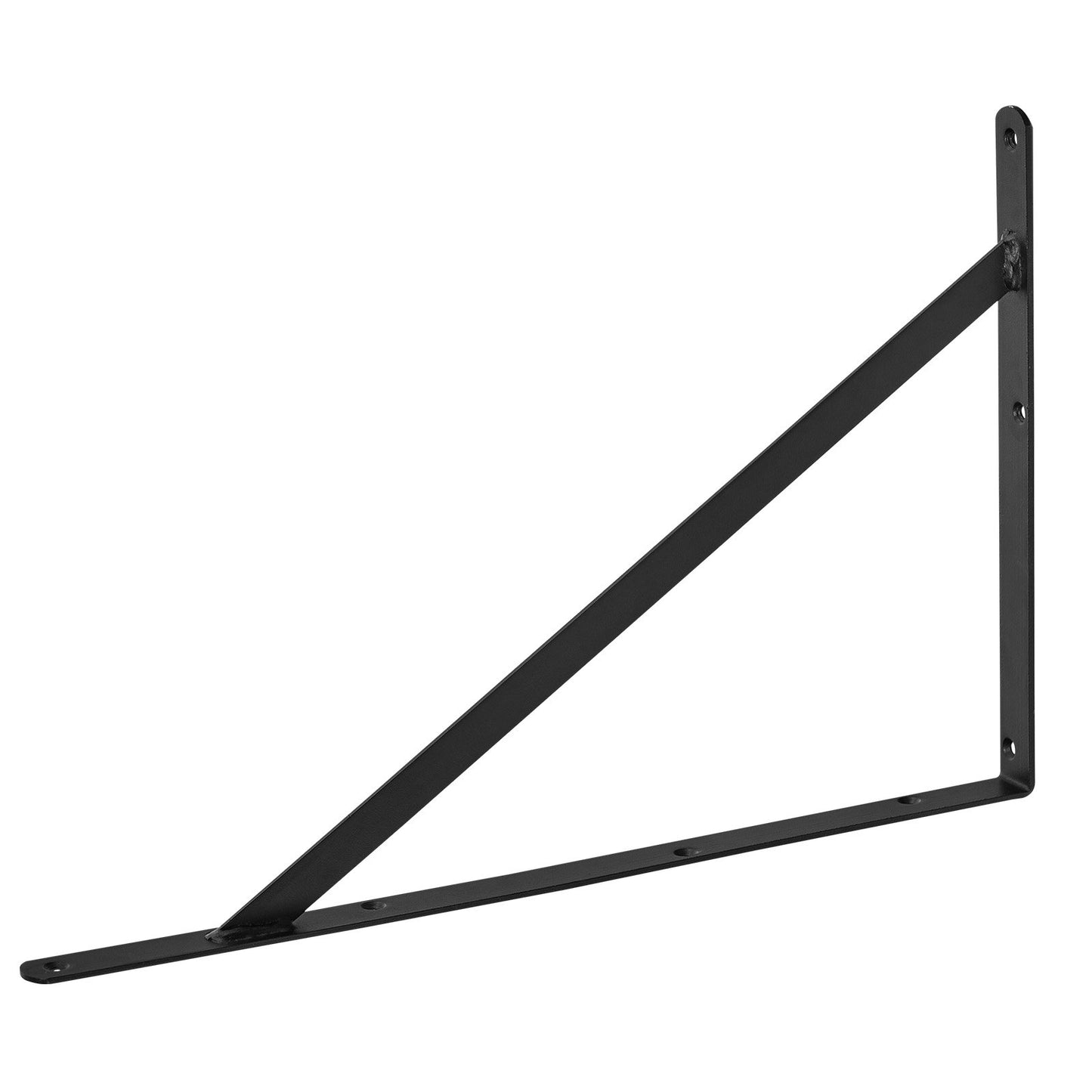 Regalträger, 10 Stück, 12 x 8 Zoll, robuste Wandregalträger, 3 mm dicke, mattschwarze Dreieck-Regalträger, Stahlregalträger mit einer Tragkraft von 72,5 kg