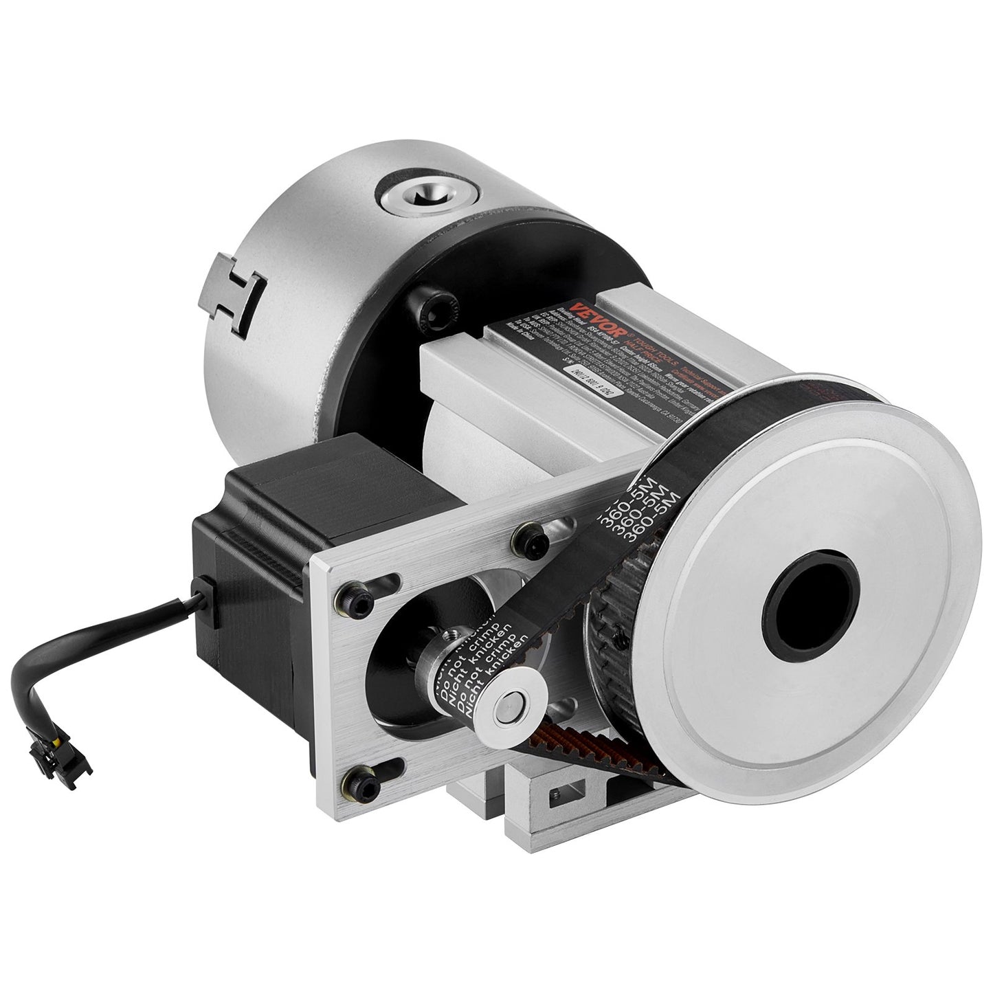 Teilkopf, K11-100 mm 3-Backen-Futter, CNC-Fräsmaschine, Drehachse, 4. Achse, A-Achse, Teilkopf, 66 mm (2,6")/65 mm Spitzenhöhe, MT2 Reitstock, Übersetzung 6:1, universell zum Gravieren