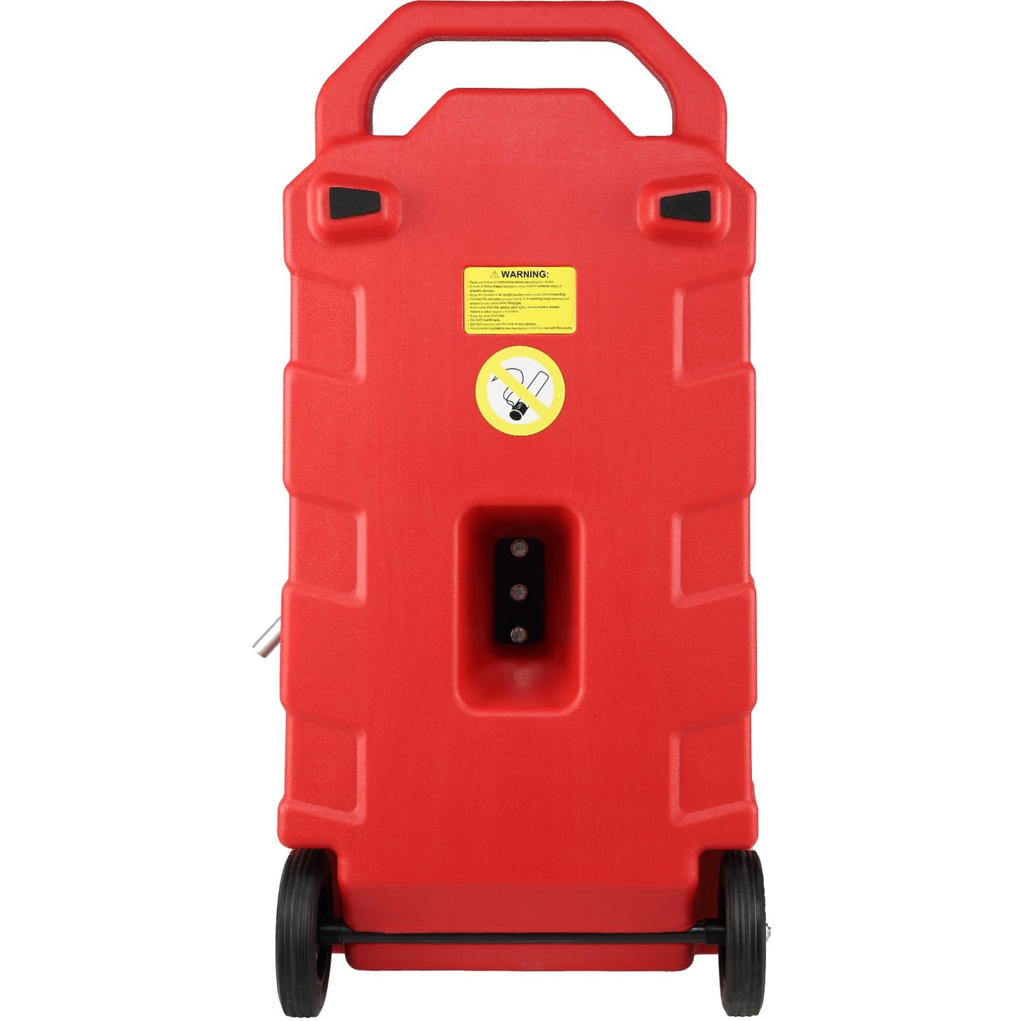 16 Gallon Fuel Caddy, 7.8 L/min, Portable Gas Storage Tank Container with Hand Pump Rubber Wheels, Fuel Transfer Storage Tank for Gasoline Diesel Machine Oil Car Mowers Tractor Boat Motorcycle
