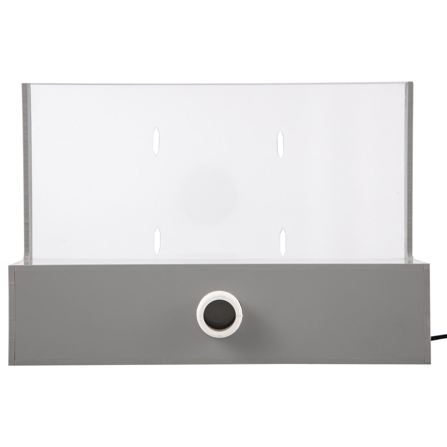 Pool Fountain Spillway 11.8x3.2x8.1 Inches, Fountain Spilway Blue Strip LED Light, Pool Waterfall Fountain Solid Acrylic, Pool Waterfall for Garden Pond, Swimming Pool, Squares