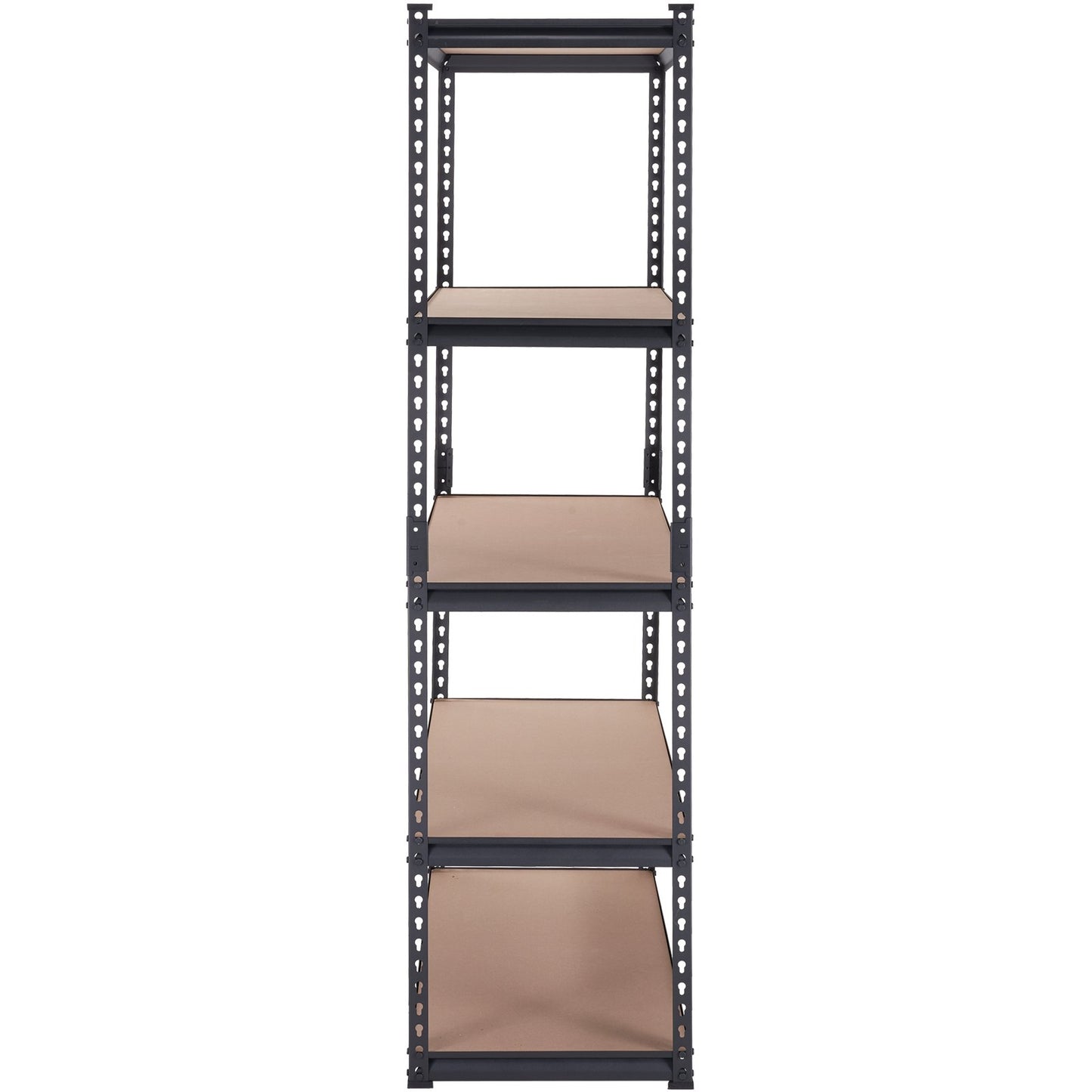 Storage Shelving Unit, 5-Tier Adjustable, 2000 lbs Capacity, Heavy Duty Garage Shelves Metal Organizer Utility Rack, Black, 35" L x 18" W x 71" H for Kitchen Pantry Basement Bathroom Laundry