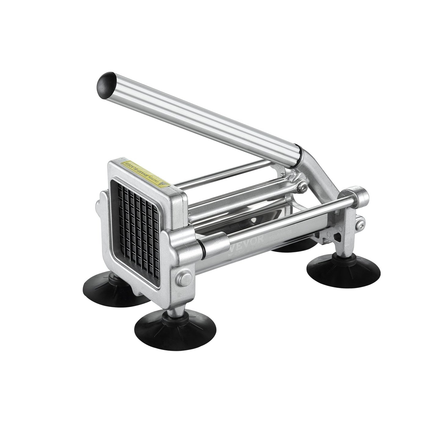 French Fry Cutter, Potato Slicer with 1/2-Inch and 3/8-Inch Stainless Steel Blades, Manual Potato Cutter Chopper with Suction Cups, Great for Potato, French Fries, Cucumber, Vegetables, Carrot