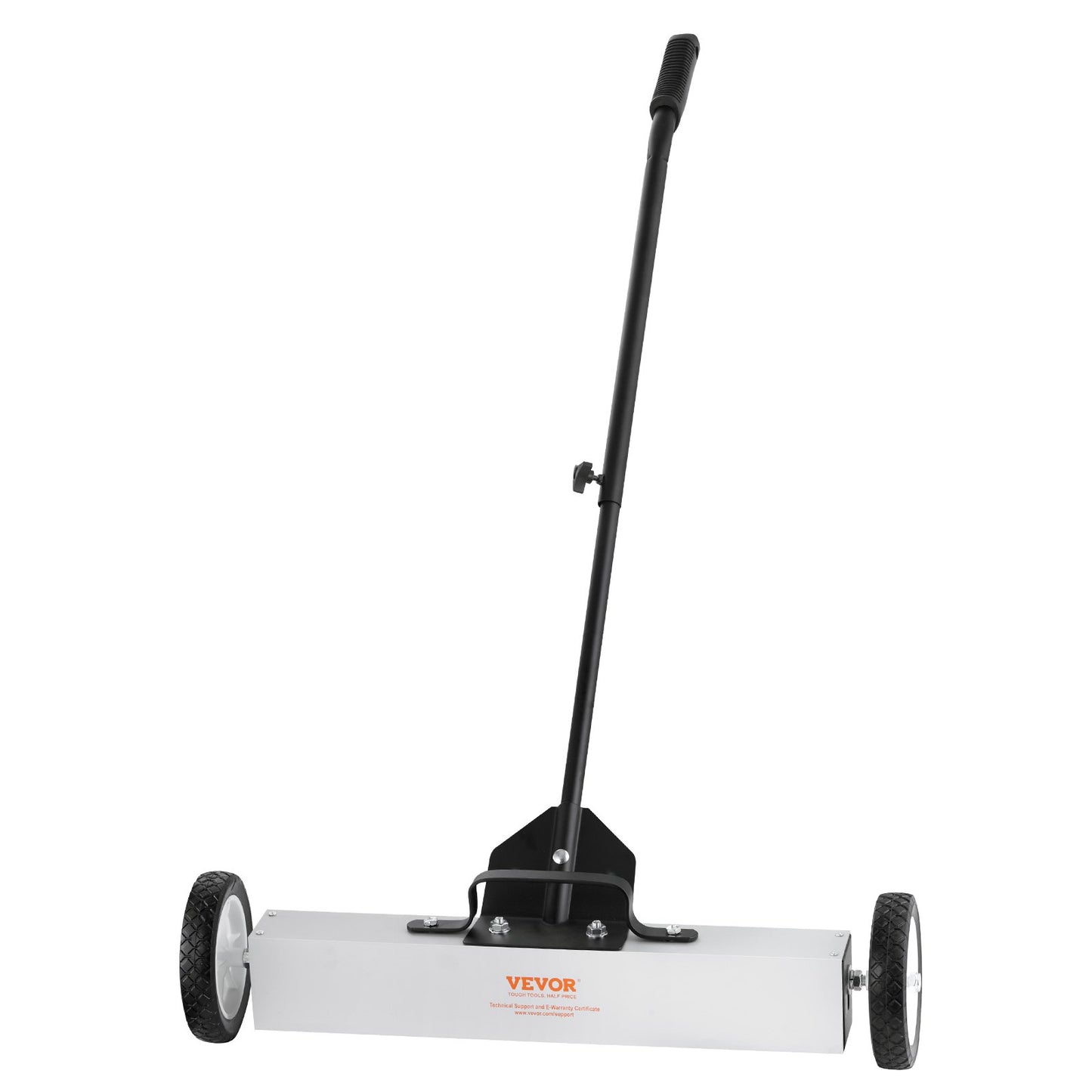 22.7 kg Rolling Magnetic Sweeper with Wheels, Push-Type Magnetic Pick Up Sweeper, 74 cm Large Magnet Pickup Lawn Sweeper with Telescoping Handle, Easy Cleanup of Workshop Garage Yard
