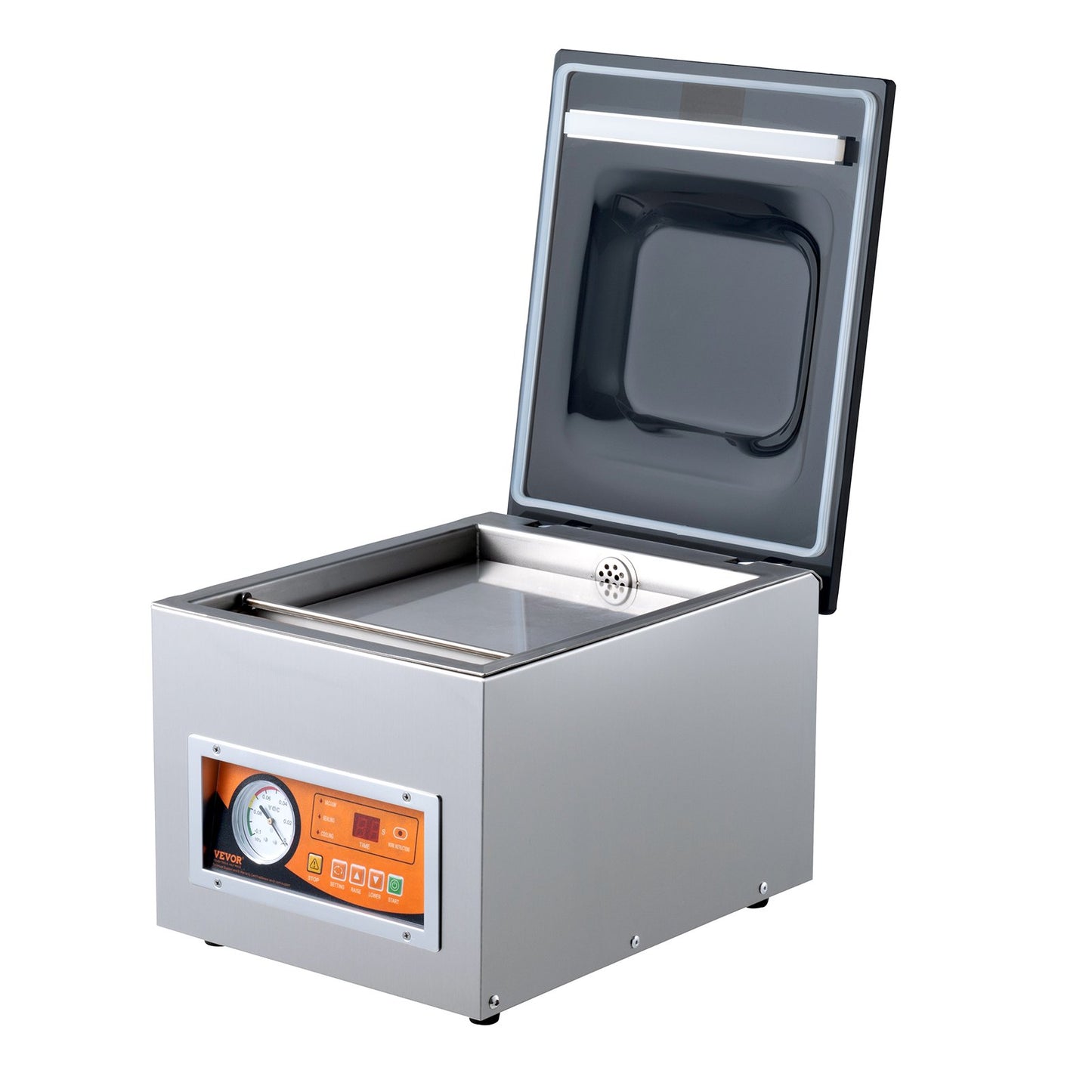 Chamber Vacuum Sealer, 260W Sealing Power, Vacuum Packing Machine for Wet Foods, Meats, Marinades and More, Compact Size with 260 mm Sealing Length, Applied in Home Kitchen and Commercial Use