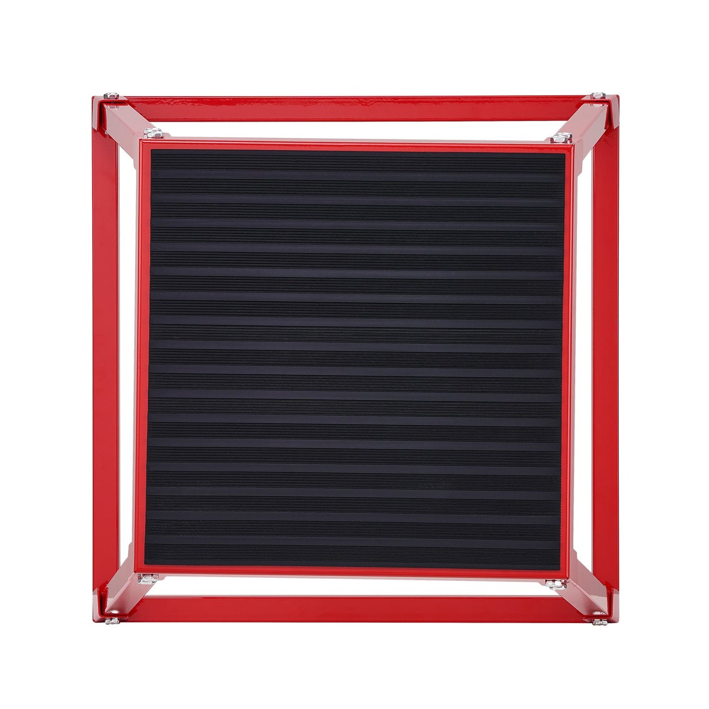 Plyo-Sprungbox, 45 cm Plyo-Box, Plyo-Plattform aus Stahl und Sprungbox für Agilitätstraining, rutschfeste Fitness-Step-Up-Box für Heimtraining, Konditionstraining, Rot