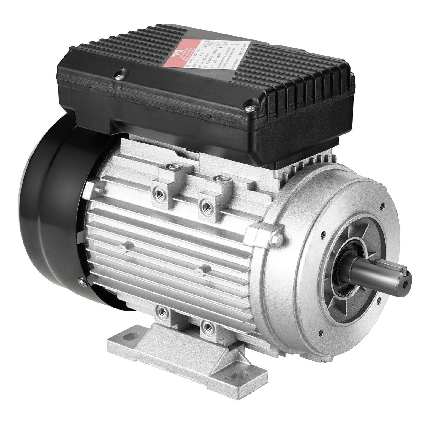 0,75 kW Elektromotor, 1400 U/min, Wechselstrom 220–240 V, 5,45 A, Baugröße B34, Einphasen-Luftkompressormotor, 19 mm Keilwelle, Rechts-/Linkslauf für Landmaschinen und allgemeine Geräte
