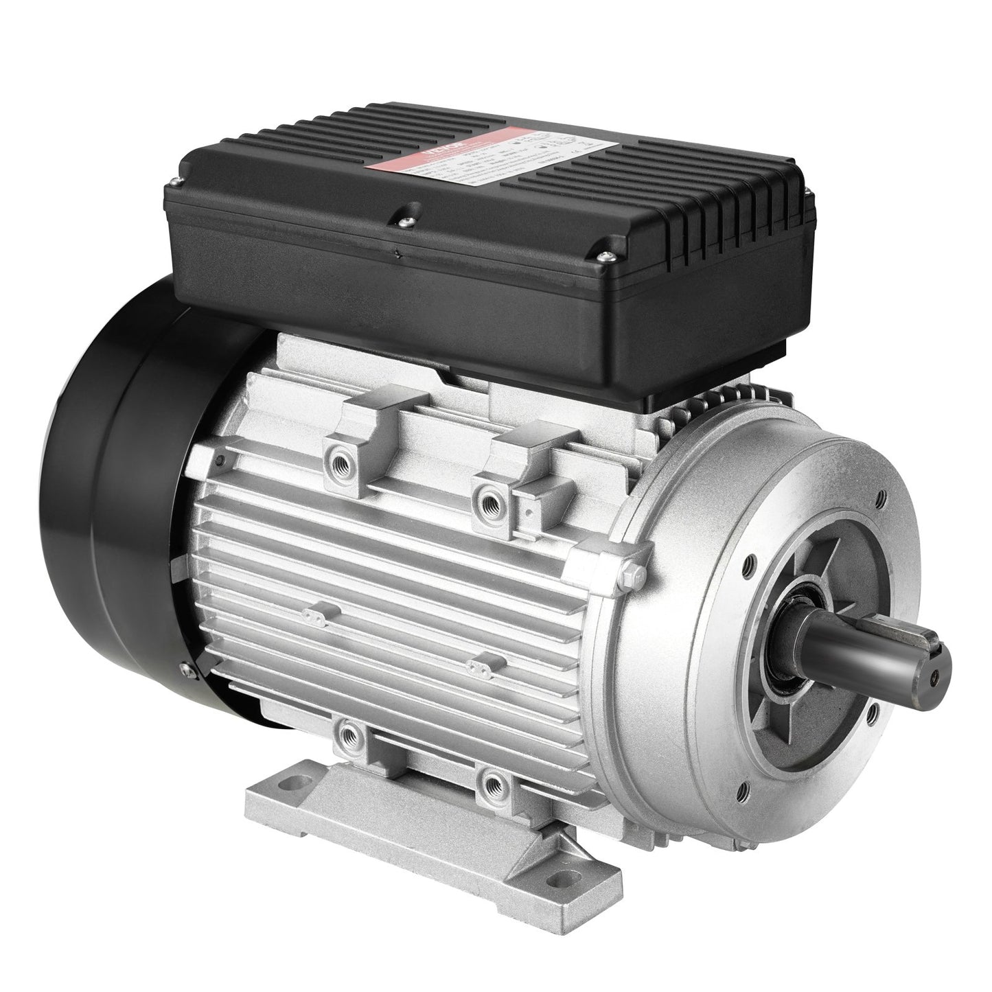 1.5KW Electric Motor 1400 rpm, AC 220~240V 9.85A, 90L, B34 Frame, Air Compressor Motor Single Phase, 24mm Keyed Shaft, CW/CCW Rotation for Agricultural Machinery and General Equipment