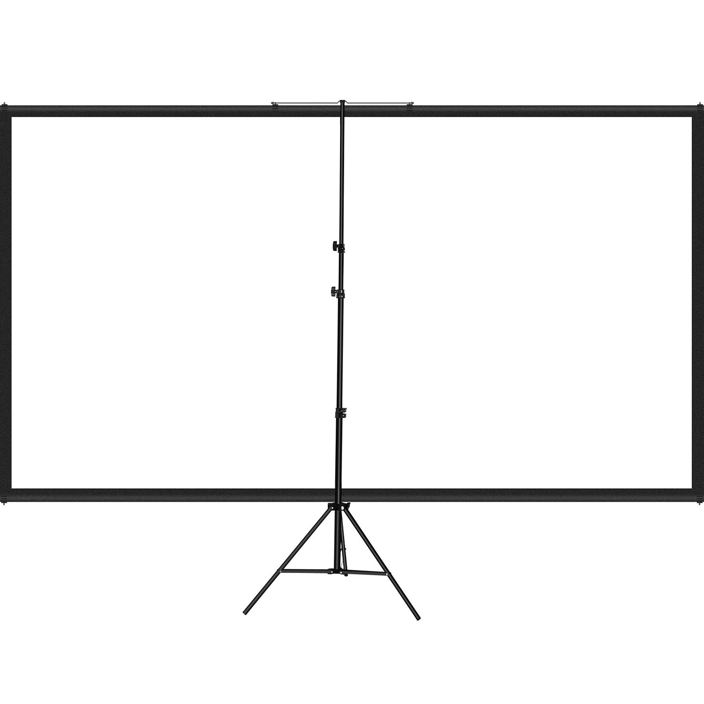 80 Zoll (203 cm) 16:9 4K HD Projektionsleinwand mit Stativ, knitterfrei, höhenverstellbar, tragbar, für Projektoren im Innen- und Außenbereich, geeignet für Film, Heimkino, Gaming und Büro