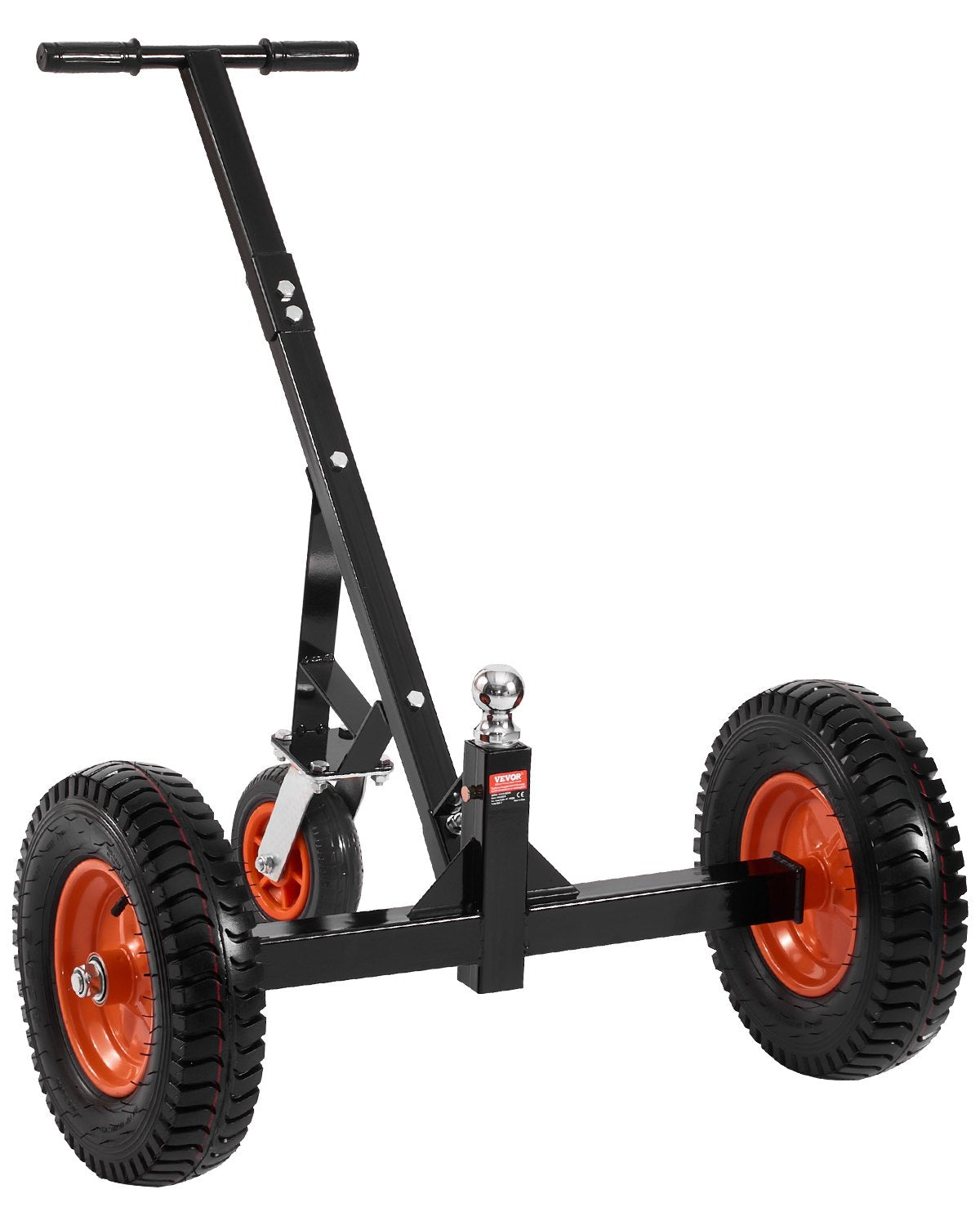 Trailer Dolly, 1200lbs Tongue Weight Capacity, Carbon Steel Trailer Mover with 2 inch Ball, 15.2 inch Pneumatic Tires, Portable Tow Dolly for Moving RV Trailer