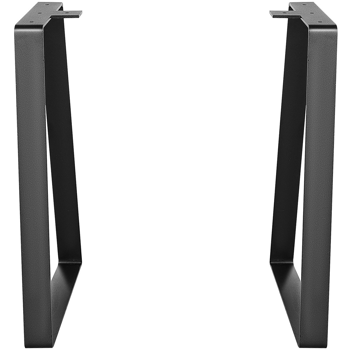 406.4MM Trapezoid Steel Table Legs, Replacement Furniture Legs Set of 2 for DIY Coffee Tables, Modern Desks, Bench, Night Stands, Sofa, Max Load 181.4KG Heavy Duty, Quick Instalation Legs Black