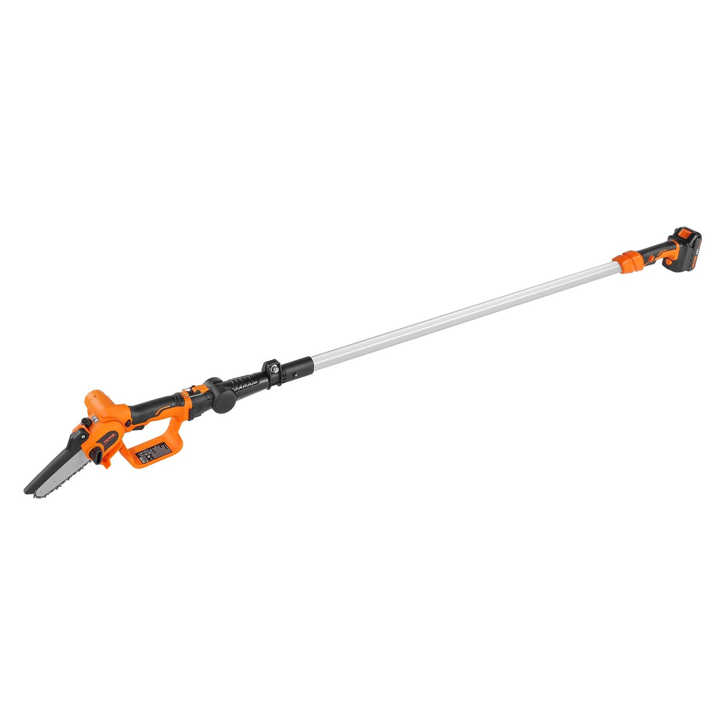 2-in-1 Cordless Pole Saw & Mini Chainsaw, 20V 2Ah Battery Pole Chainsaw, 12.7cm Cutting Capacity 243.8 cm Reach Pole Saw for Branch Cutting & Tree Trimming (Battery and Blade Cover Included)