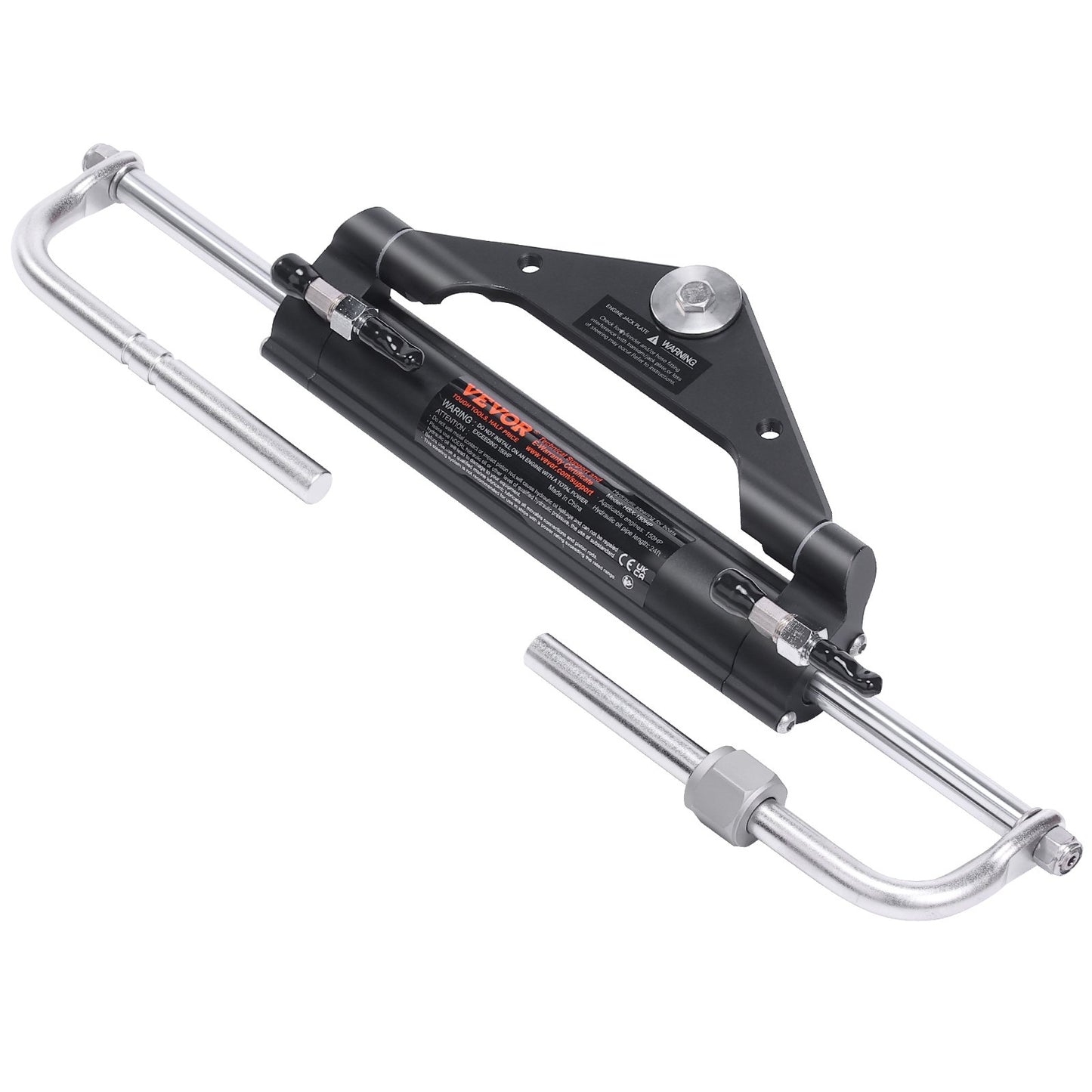 Hydraulic Outboard Steering Kit, 150HP, Marine Boat Hydraulic Steering System, with Helm Pump Two-Way Lock Cylinder and 731.5 cm Hydraulic Steering Hose, for Single Station Single-Engine Boats