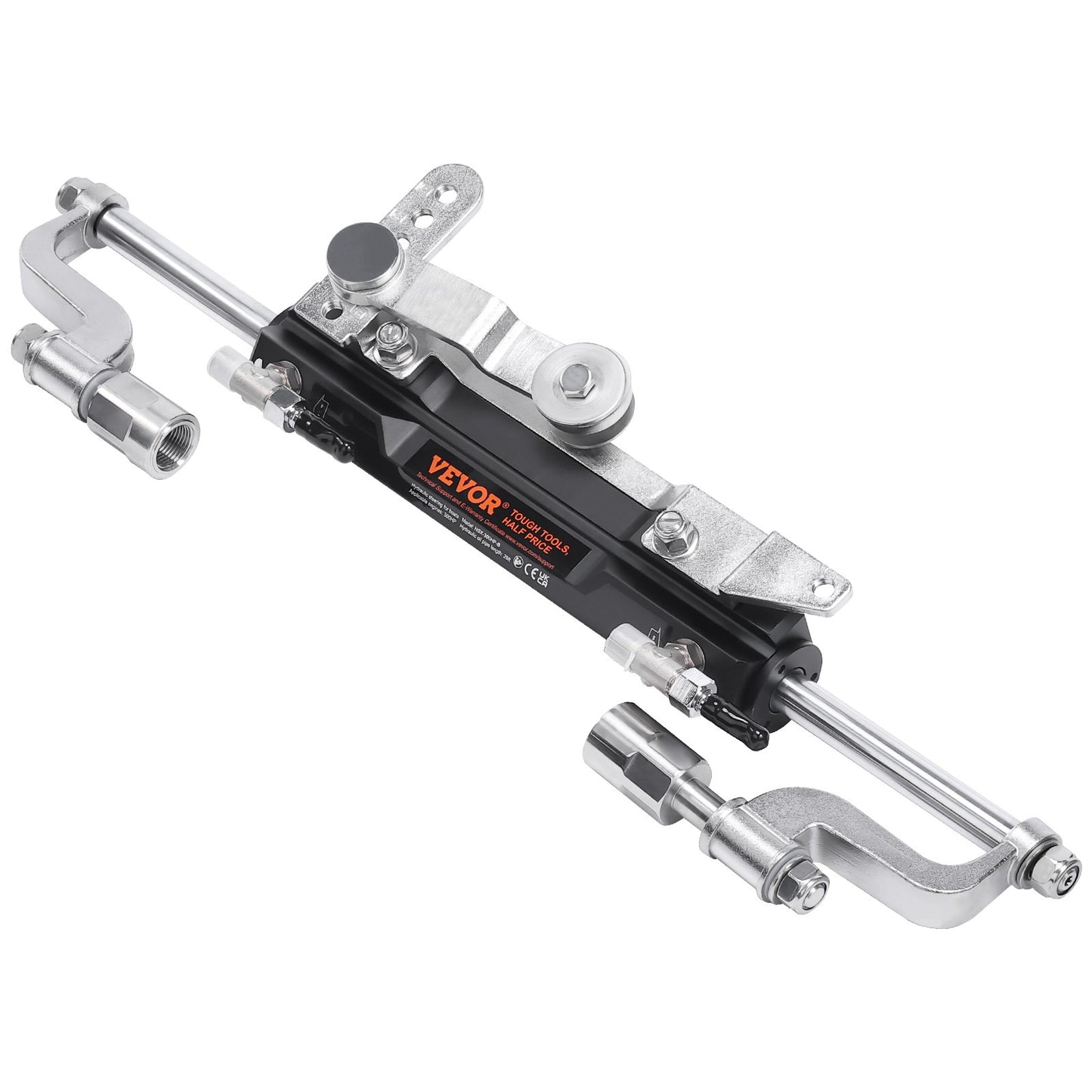 Hydraulic Outboard Steering Kit, 300HP, Marine Boat Hydraulic Steering System, with Helm Pump Two-Way Lock Cylinder and 792.5 cm Hydraulic Steering Hose, for Single Station Single-Engine Boats