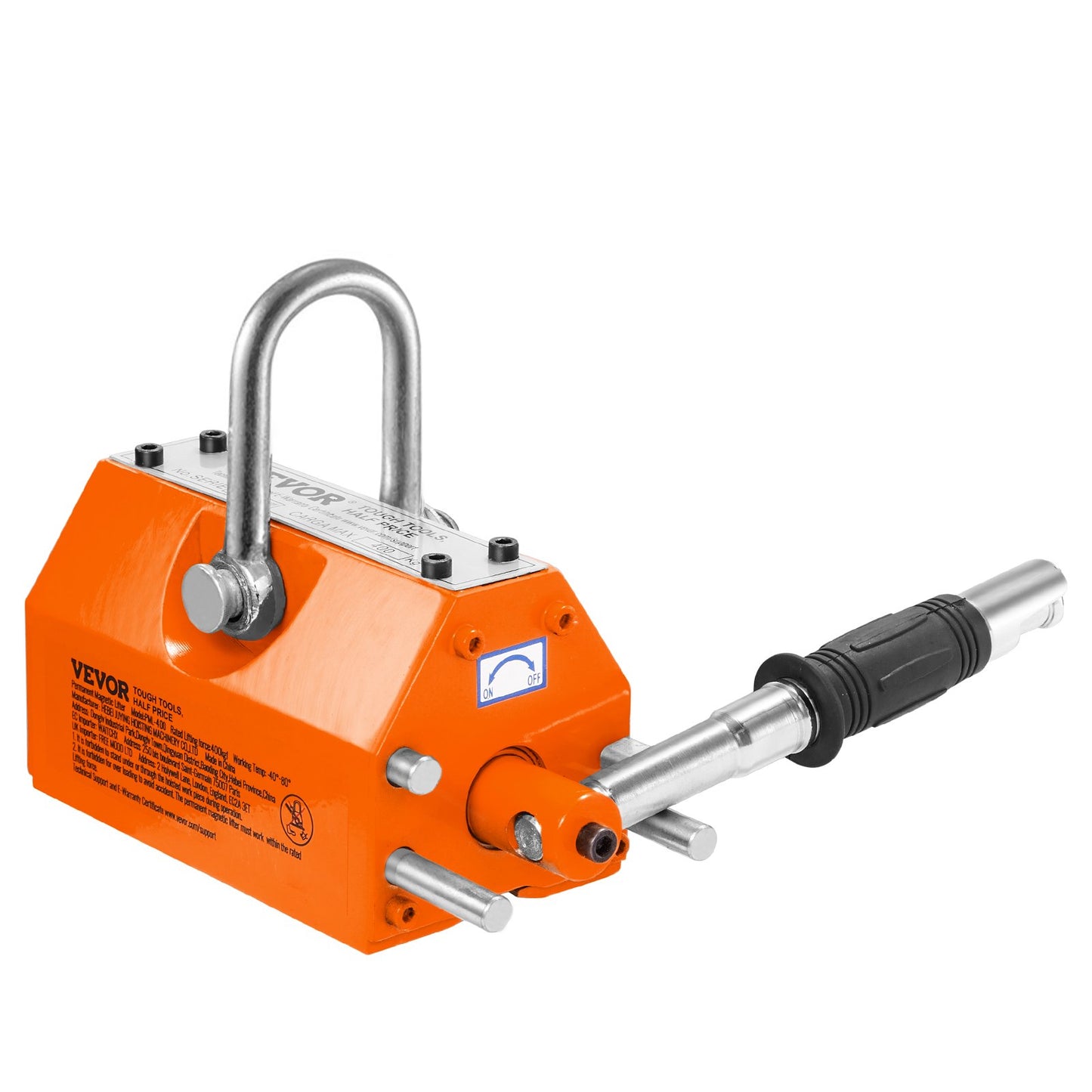 Magnetic Lifter, 2200lbs/1000kg Pulling Capacity, 2.5 Safety Factor, Neodymium & Steel, Lifting Magnet with Release, Permanent Lift Magnets, Heavy Duty Magnet for Hoist, Shop Crane, Block, Board