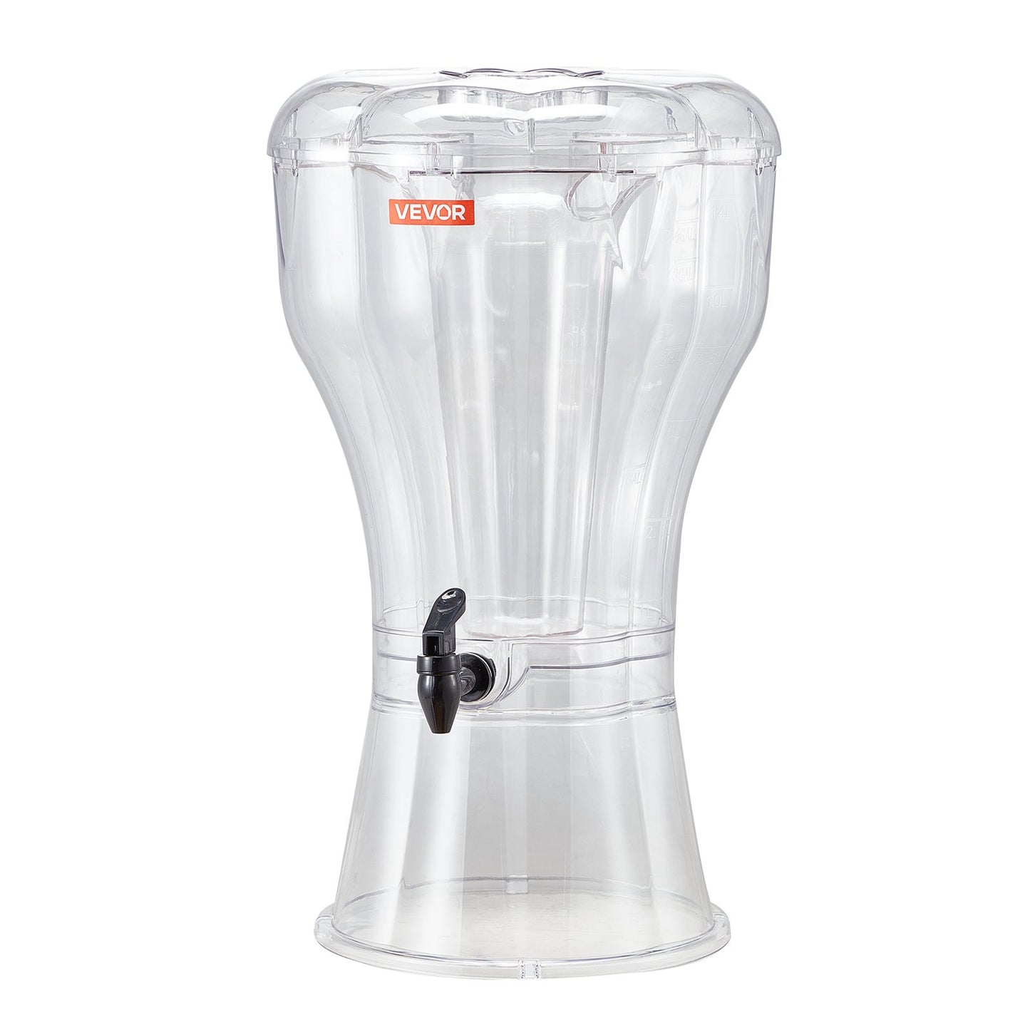 Getränkespender, 13-Liter-Getränkespender für Partys, Saftspender aus Kunststoff mit tropffreiem Zapfhahn, Spender für Eistee, Limonade, Saft und Wasser, für Restaurants, Hotels und Partys