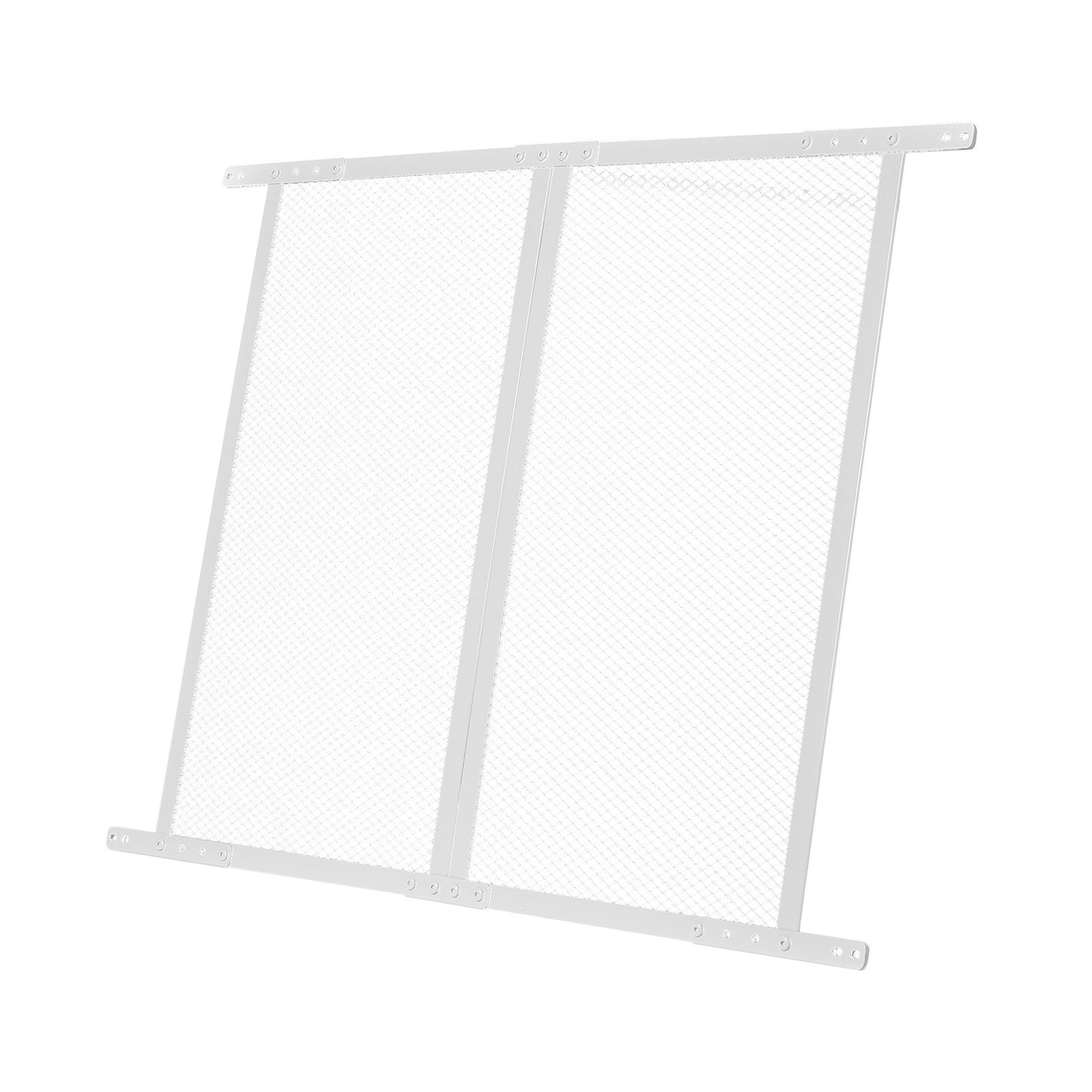 RV Screen Door Protector, 660.4 x 609.6 mm Door Grille, Easy to Install and Disassemble, Reinforced Breathable Protective Mesh, Aluminum Alloy Camper RV Entry Protector for Pet Protection, White