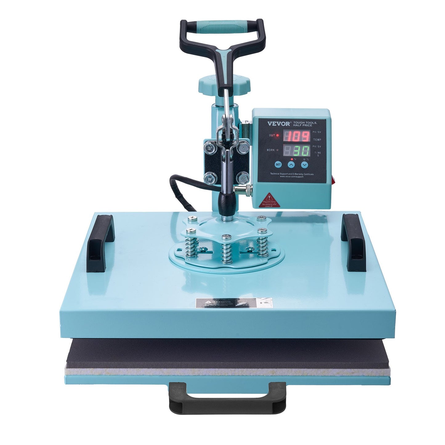 Transferpresse 38x38 cm 8-in-1 mit 850,5 g Trommelpresse für T-Shirts, Grün