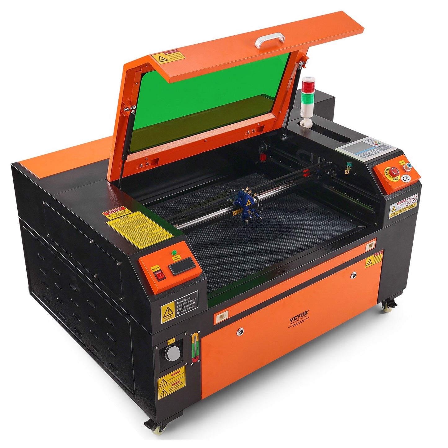 80W CO2 Laser Engraver, 51 x 71 cm(20 x 28 in), 500 mm/s(19.7 IPS) Laser Cutter Machine with 2-Way Pass Air Assist, Compatible with LightBurn, CorelDRAW, AutoCAD, Windows, Mac OS, Linux, for Wood Acrylic Fabric More