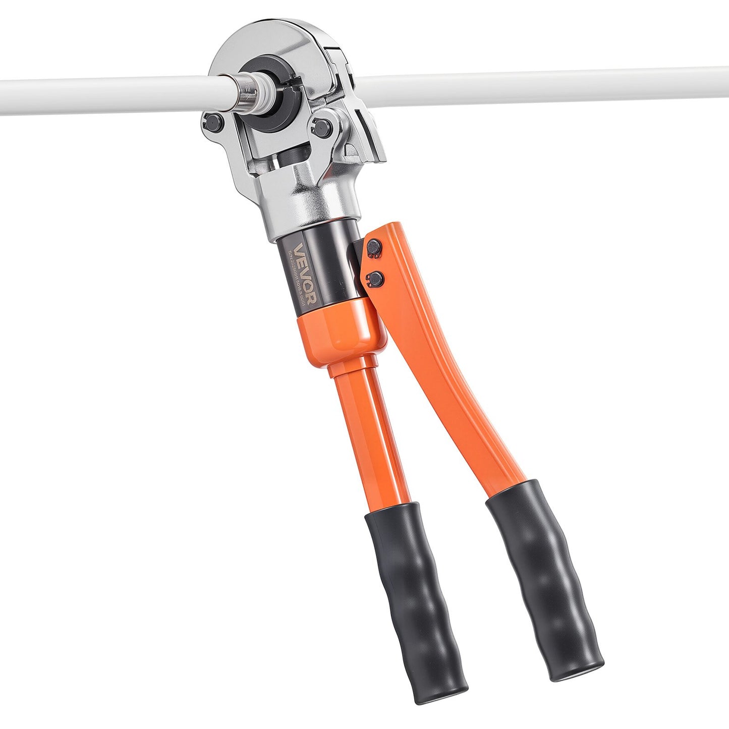 Hydraulisches Rohrverpresswerkzeug, Verpresszange für PEX- und Aluminium-Kunststoff-Rohrverschraubungen mit TH16-, TH20-, TH26- und TH32-Backen sowie Tragekoffer, Presswerkzeug-Set für Sanitärreparaturen und -installationen