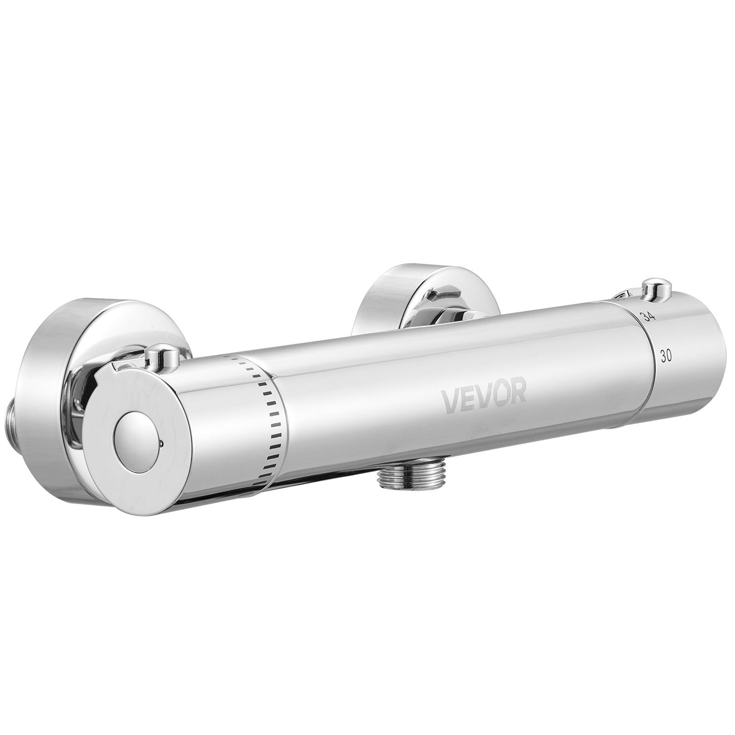 Thermostat-Duscharmatur, 38℃ Sicherheitsverriegelung, Warm- und Kaltwasser-Temperaturregler aus massivem Messingguss für Bad, Wohnmobil, auslaufsicher