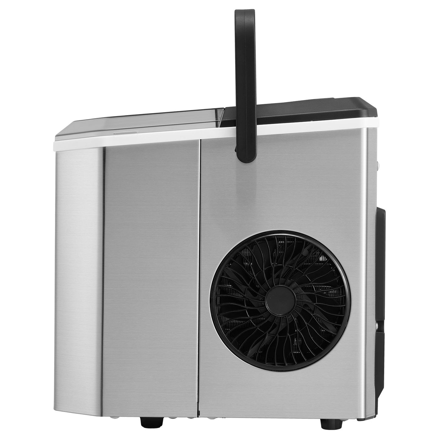 Countertop Ice Maker, 9 Cubes Ready in 6 Mins, 26lbs in 24Hrs, Self-Cleaning Portable Ice Maker with Ice Scoop and Basket, Ice Machine with 2 Sizes Bullet Ice for Home Kitchen Office Bar Party