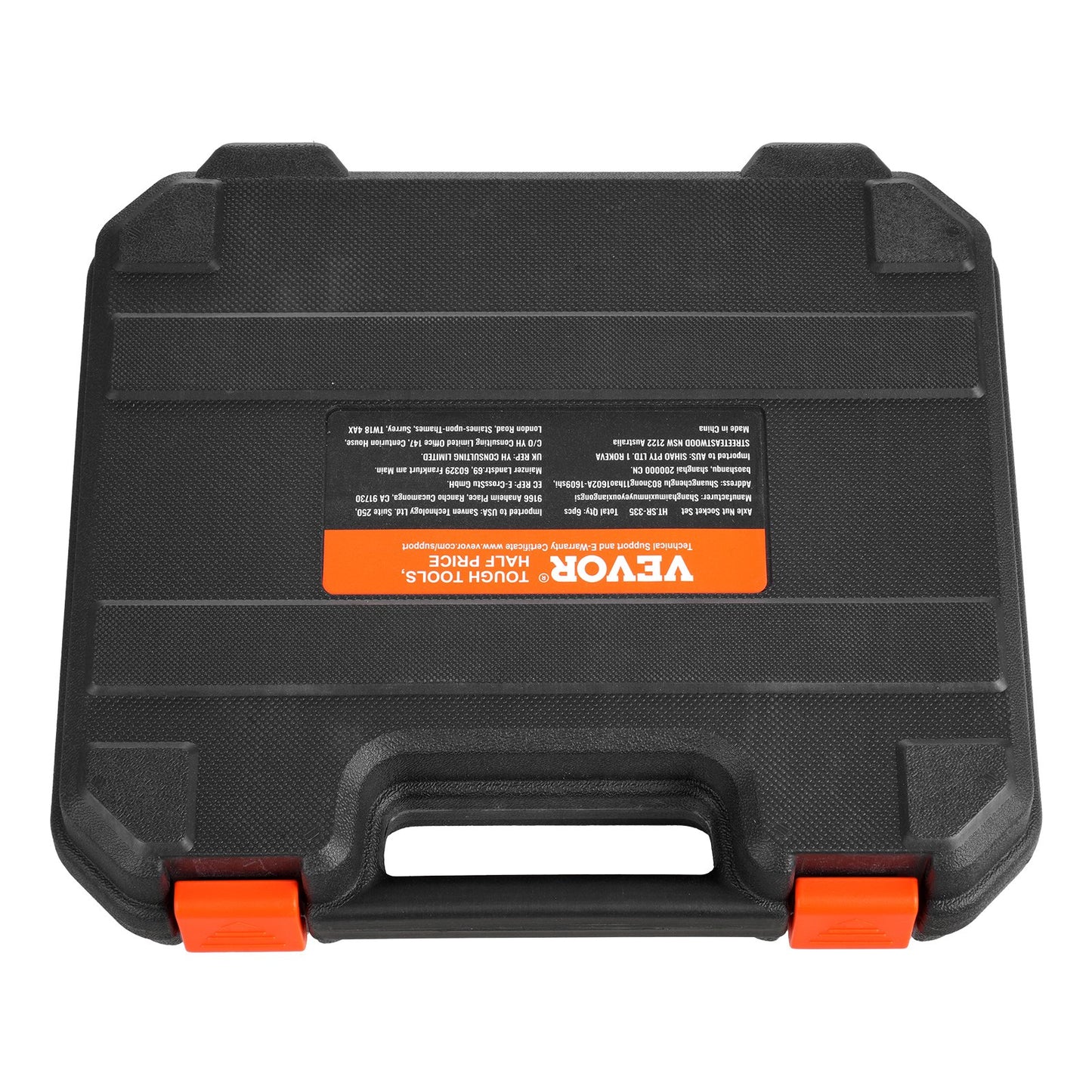 Spindelmutter-Steckschlüsselsatz, 1/2-Zoll-Antrieb, 6-teilig, für Toyota, Ford, Allradfahrzeuge und GM-Fahrzeuge, mit Aufbewahrungskoffer, Auslöser für Spindelmuttern