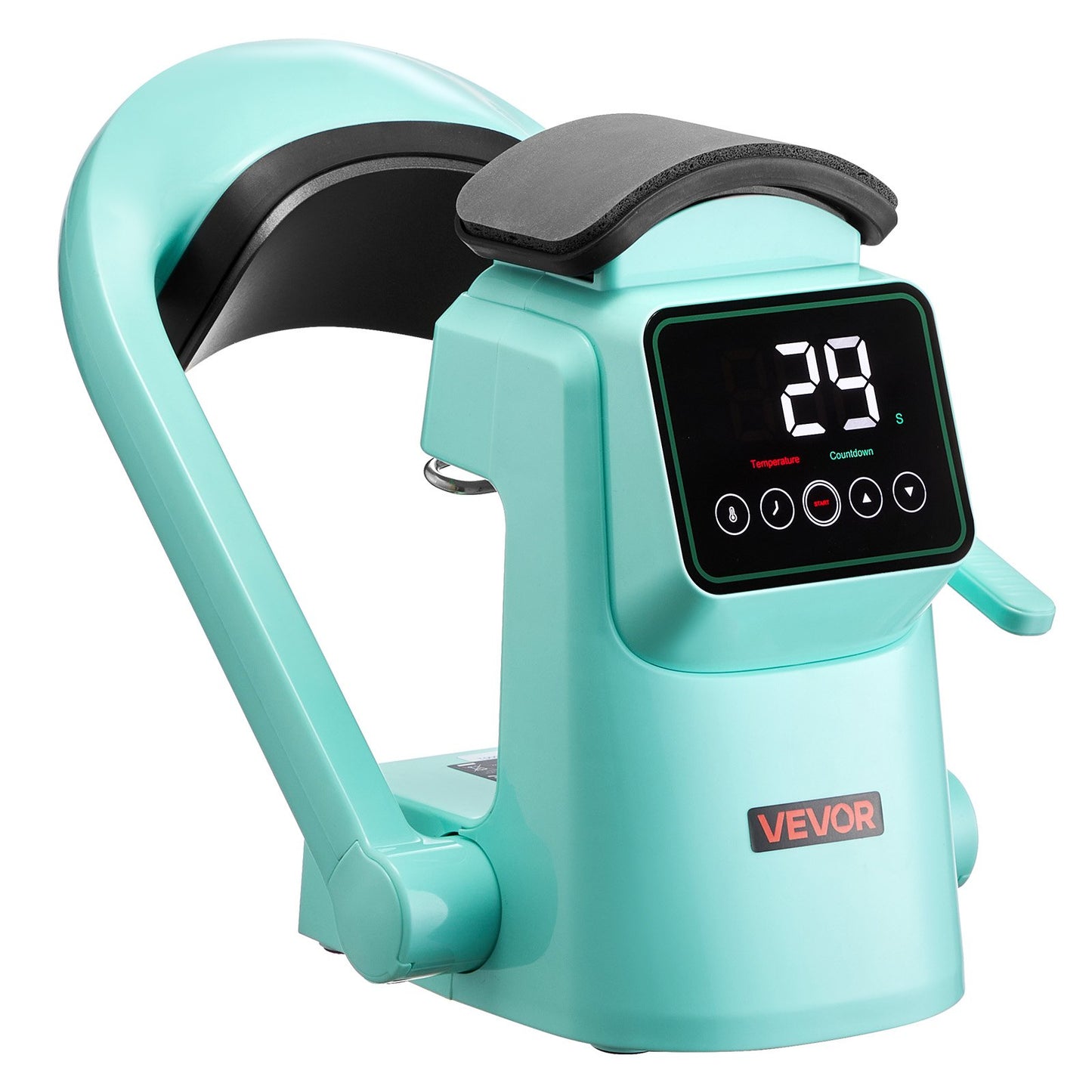 Automatische Hut-Transferpresse mit 2 austauschbaren Heizplatten, automatischem Öffnen und Schließen, Touchscreen für präzise Zeit- und Temperaturregelung, geeignet für den Thermotransferdruck auf Kappen und Hüten (grün).