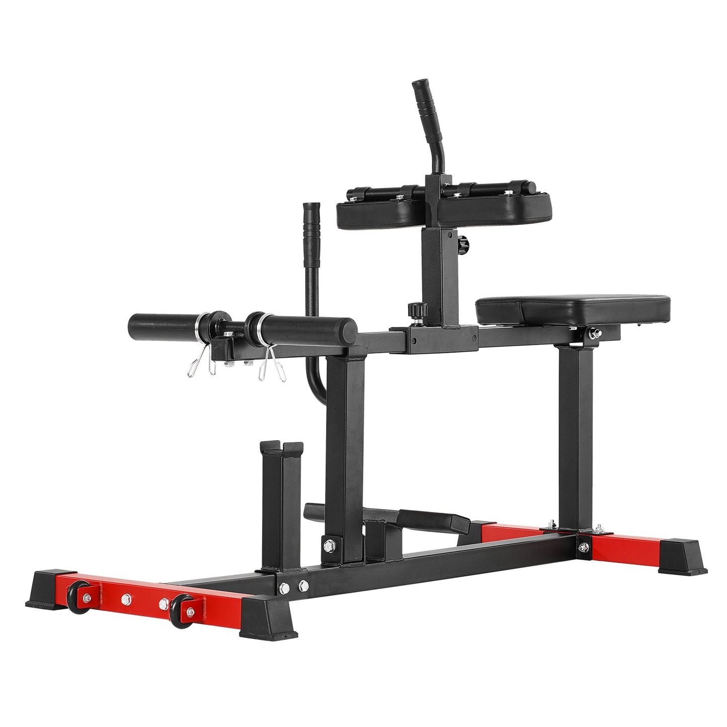 Sitzende Wadenhebemaschine, 440 lbs (ca. 200 kg) Tragkraft, Wadenhebemaschine für das Heim-Fitnessstudio, Wadentrainingsgerät, Spezialgerät für den Unterkörper, geeignet für 1/2-Zoll-Gewichtsscheiben (ca. 12,7 mm)