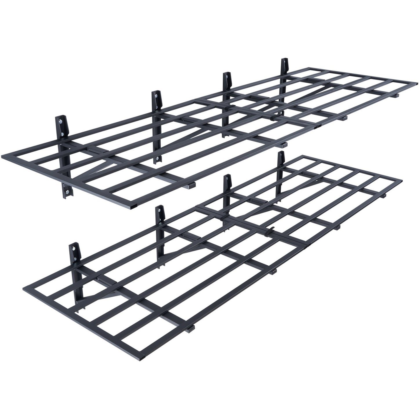 Garage Storage Shelving, 2 Pack, 183 x 61 cm Heavy Duty Garage Shelves Wall Mounted, 726 kgLoad Capacity(Total) Garage Storage Rack Floating Shelves, Suitable for Shop, Shed, Garage Storage