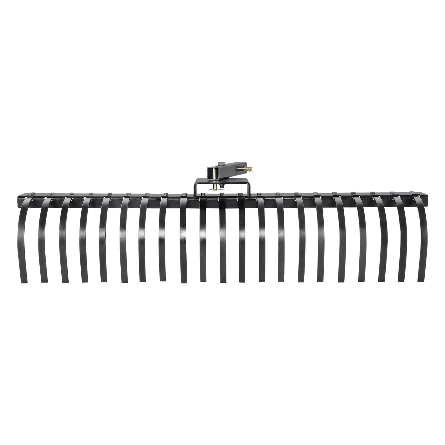 Tow Behind Landscape Rake, 60" Tow Dethatcher with 21 Steel Coil Tines, Lawn Dethatcher Rake Attaches to 48" or 60" Toolbars and 3-point Suspension Systems, for Leaves, Pine Needles, and Grass