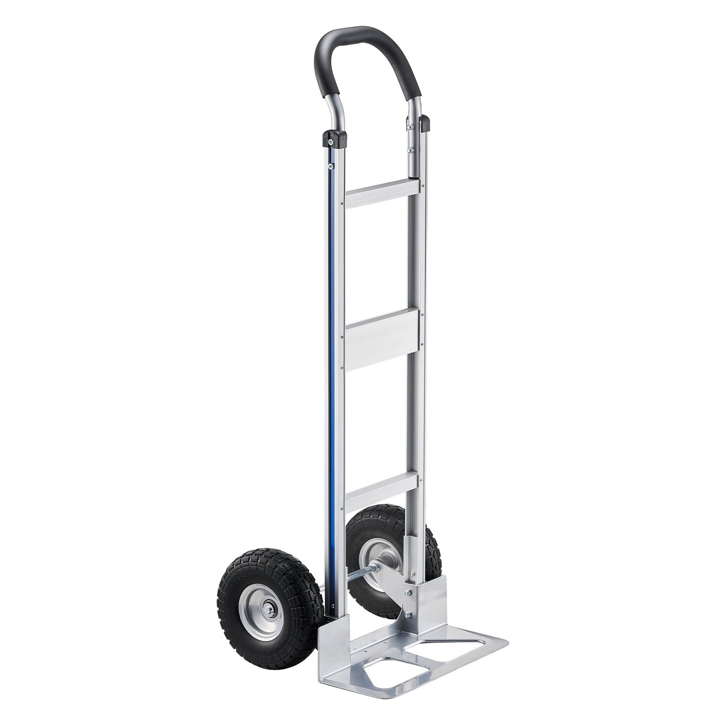 Hand Truck, 226.9 kg Load Capacity, Heavy-Duty Hand Truck Dolly with Non-Slip Wheels & Handle, Aluminum Alloy Portable Trolley Dolly with Tie-down Strap for Moving Home, Office, Warehouse