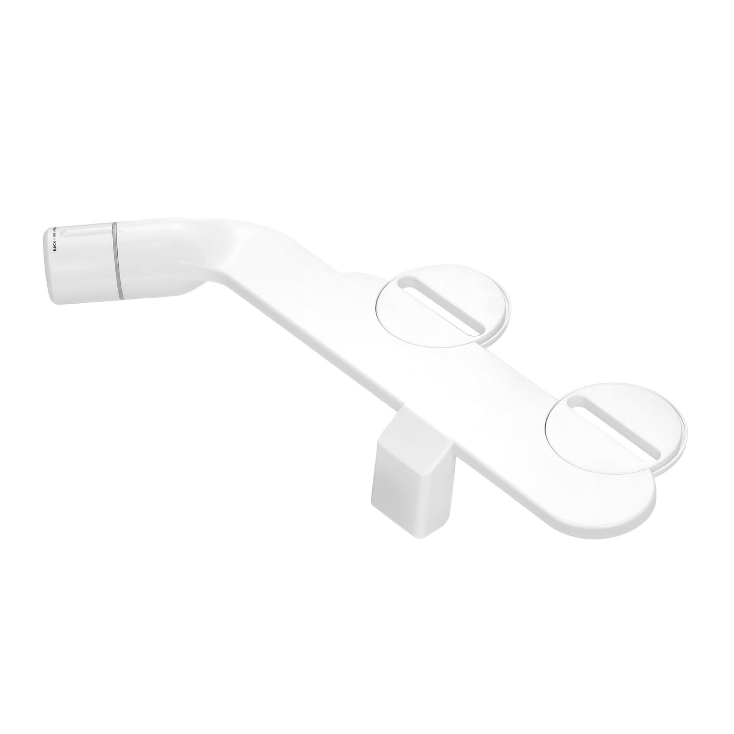 Bidet Attachment for Toilet, Non-Electric Bidet Toilet Seat Attachment - Dual Retractable Nozzles, Adjustable Cold Water Pressure, Stainless Steel Inlet, Ideal for Rear and Feminine Wash, White
