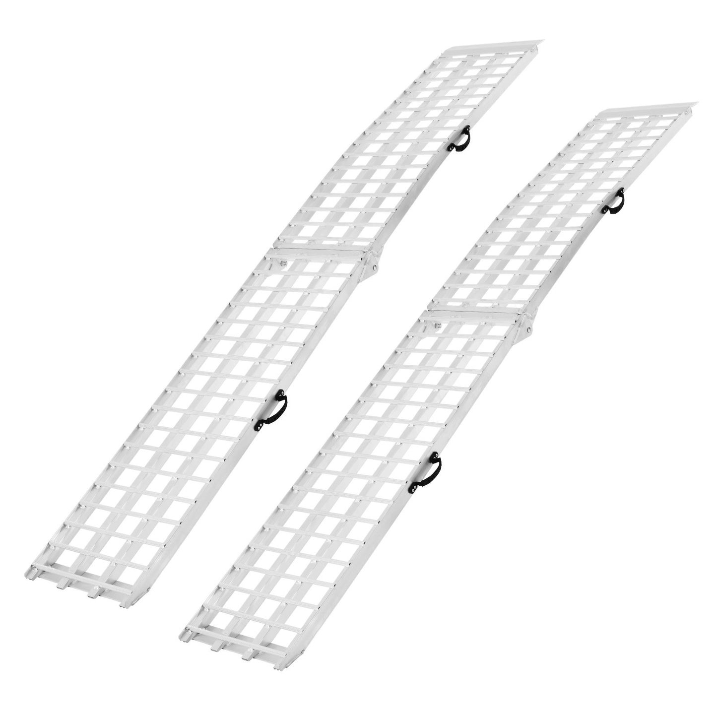 Aluminum Ramps, 2000 lbs, 2Pcs Heavy-duty Ramps with Wider Ramp Surface, Universal Stable Loading Ramp with Handles, Fit for ATV, UTV, Motorcycle, Electric Bicycle, etc.