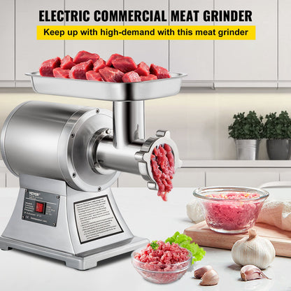8500W Commercial Stainless Steel 204.1 kg Meat Grinder Cutter Blade Plate Sausage Stuffer