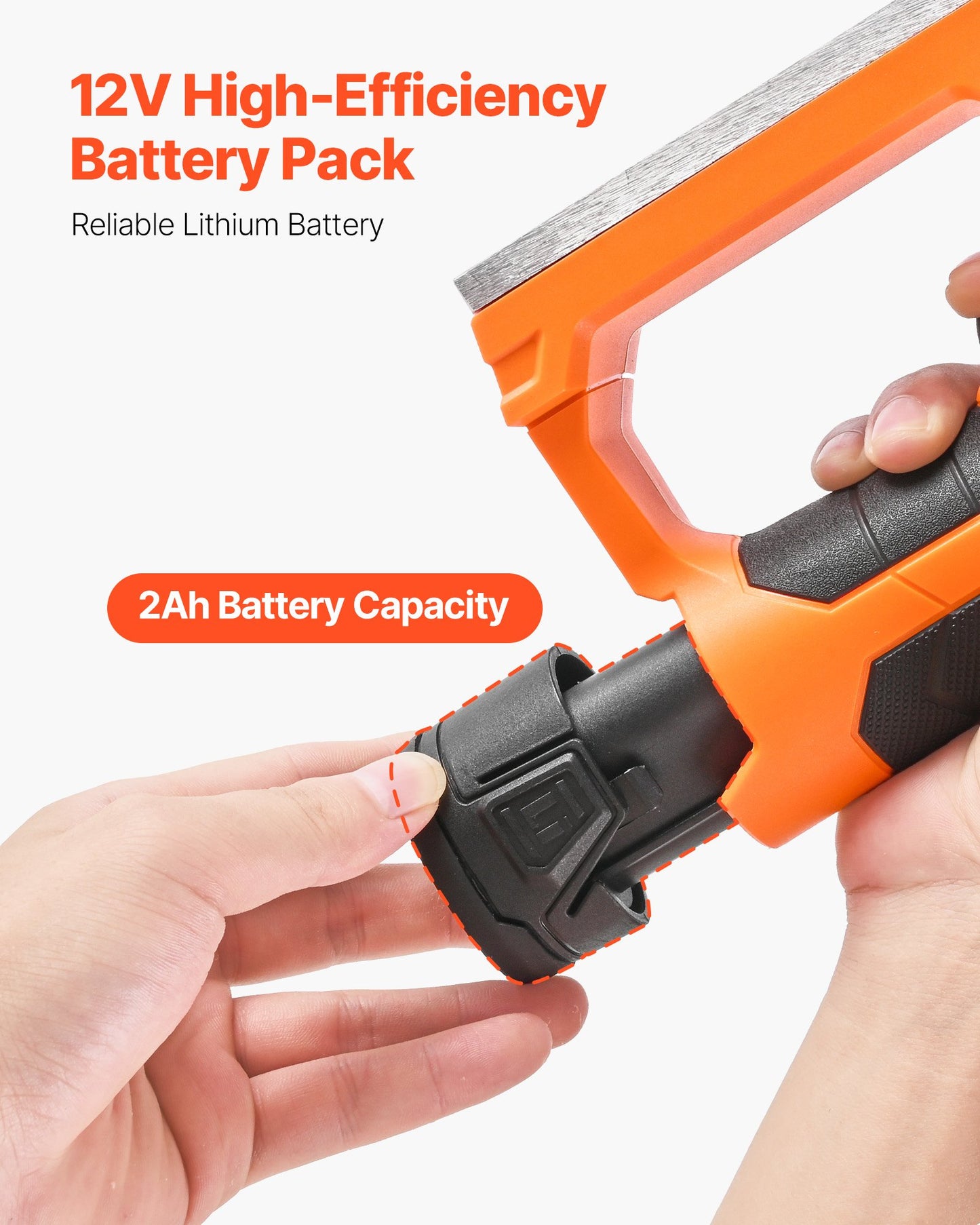 Lithium-Ion Battery, 12V 2Ah, Portable Lithium Battery Pack Replacement, with Universal Adapter, Easy to Carry, Compatible with Makita Interfaces, Cordless Electric Hand Planer, 1-Pack