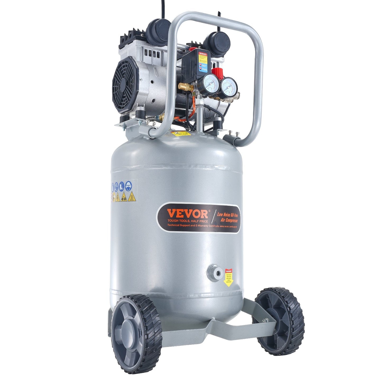 49.2 L Air Compressor 2HP 4 SCFM@90PSI Oil Free Air Compressor 116PSI