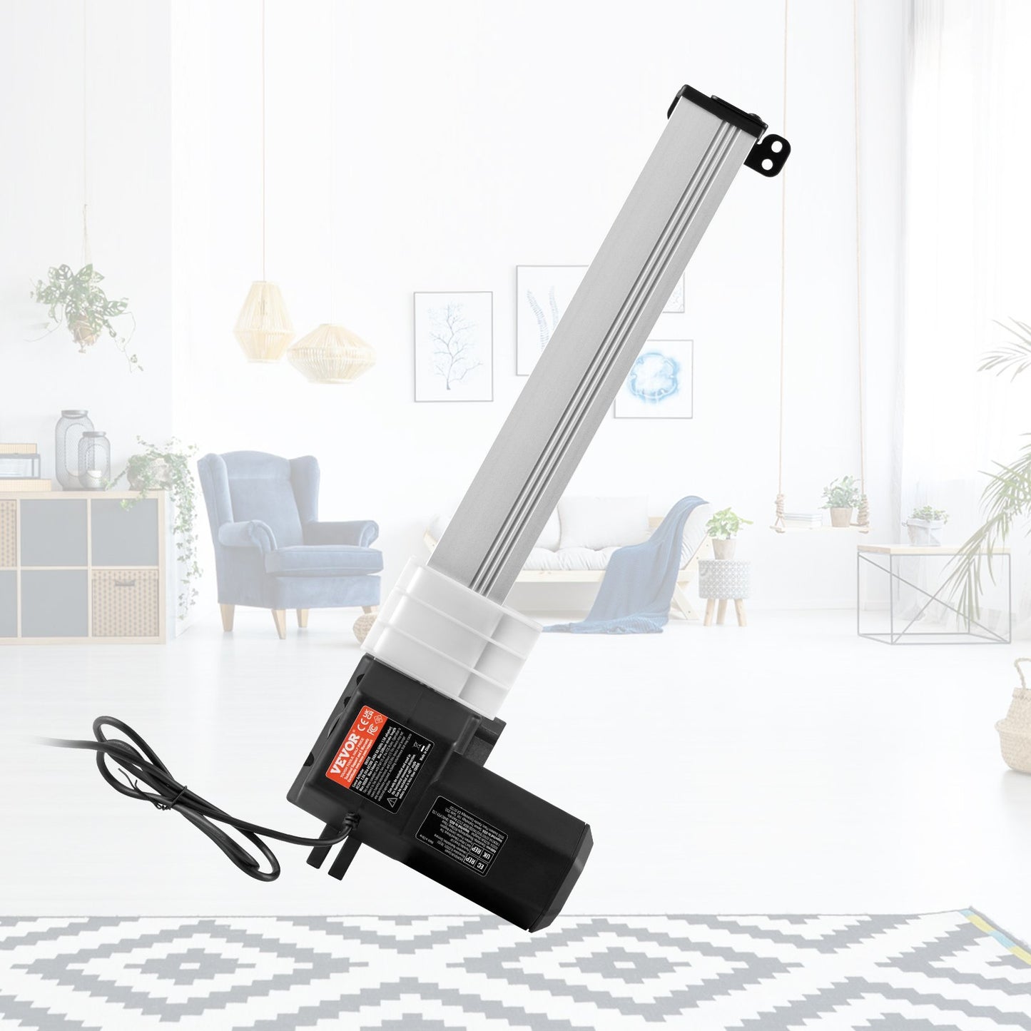 24-V-Linearaktuator-Kit, 33 cm, 1,4 cm/s, 99,8 kg/1000 N, Schutzart IP44