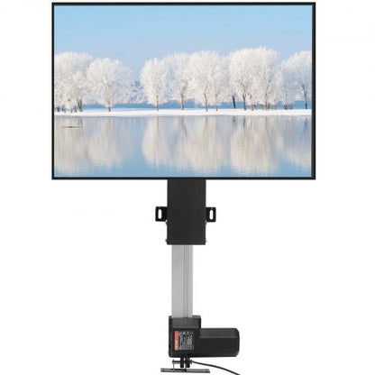 Motorized TV Lift Stroke Length 50.8 cm Motorized TV Mount Fit for 71.1–81.3 cm TV Lift with Remote Control Height Adjustable Load Capacity 59.9 kg Wireless Remote Control