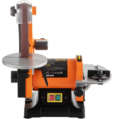 VEV Electric Belt Grinder Sander 300W Electric Belt & Disc Sander 5 Inch Metal Bench Sanding Machine Grinder Polisher 2950 RPM Variable Speed Workshop Sanding Grinding Machine