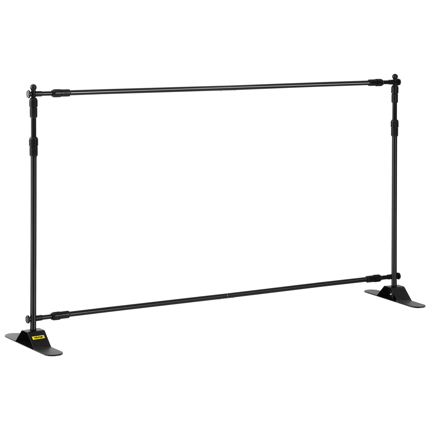 2.44m Display Backdrop Banner Stand Adjustable Telescopic Lightweight Trade Show Wall Exhibitor x 4 PACK