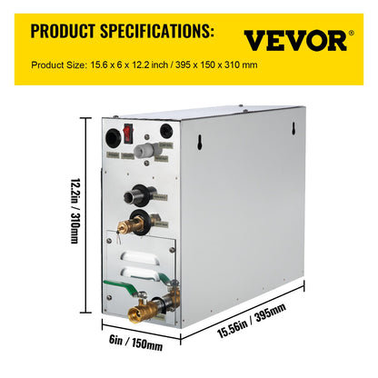 6-kW-Sauna-Dampfgenerator mit LED-Digitalanzeige und Zeitschaltuhr für den Heim-Spa-Bereich