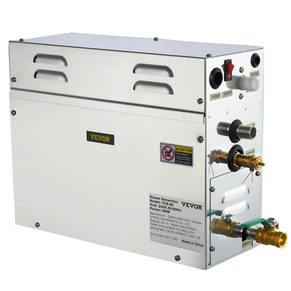 6-kW-Sauna-Dampfgenerator mit LED-Digitalanzeige und Zeitschaltuhr für den Heim-Spa-Bereich