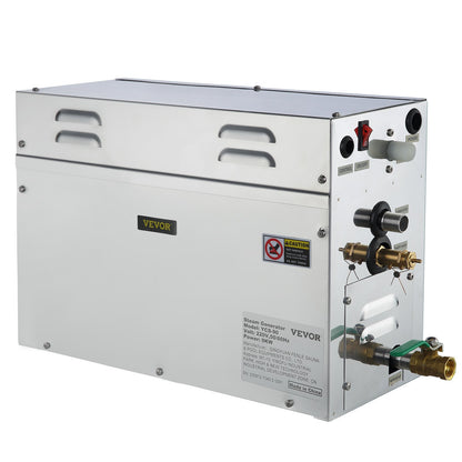 9-kW-Dampfgenerator, Dampfgenerator für Spa-Bereiche mit Digitalanzeige, 35–55 °C, Sauna-Dampfgenerator für Zuhause, gewerblicher Dampfgenerator-Bausatz, Dampfbadgenerator