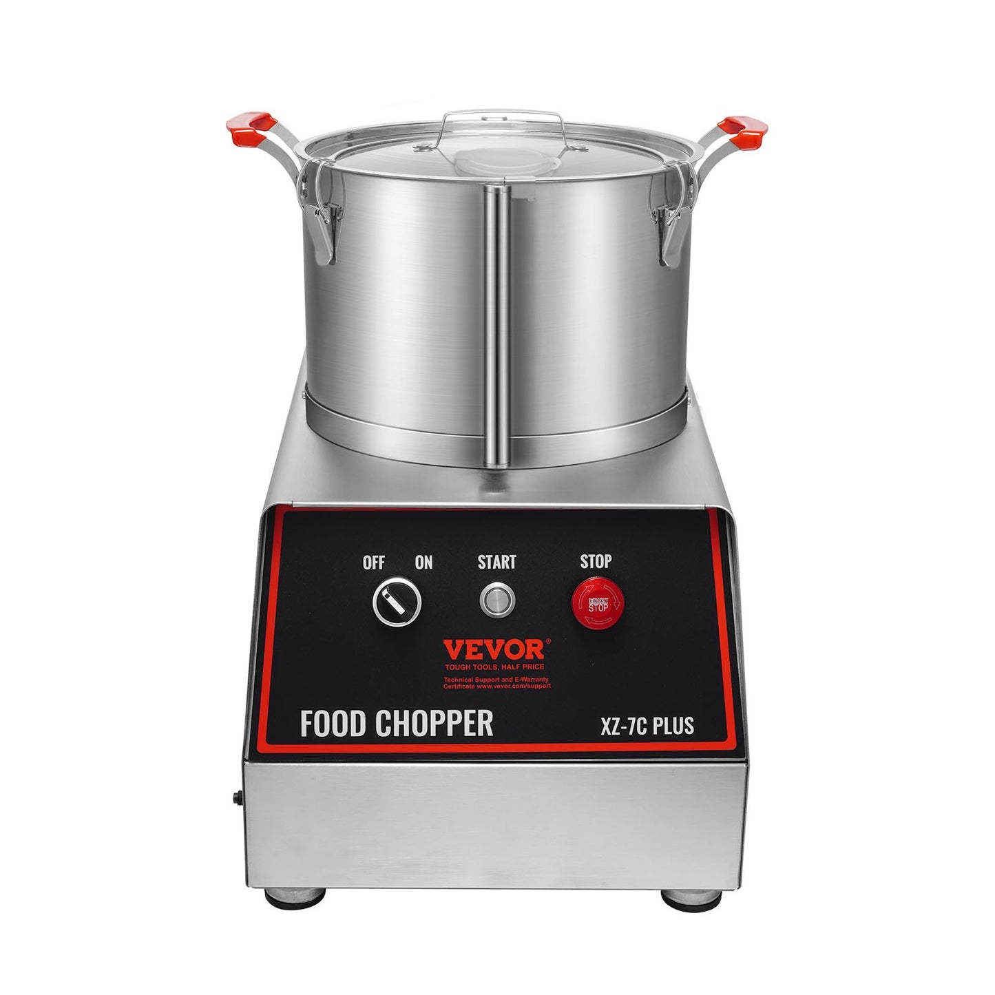 Food Processor & Vegetable Chopper, 7 Quart Bowl, 750W Food-Grade Stainless Steel Food Processor Chopper with 2 Extra S-Curve Blades, Multifunctional for Chopping Vegetables, Meat, Grains, Nuts